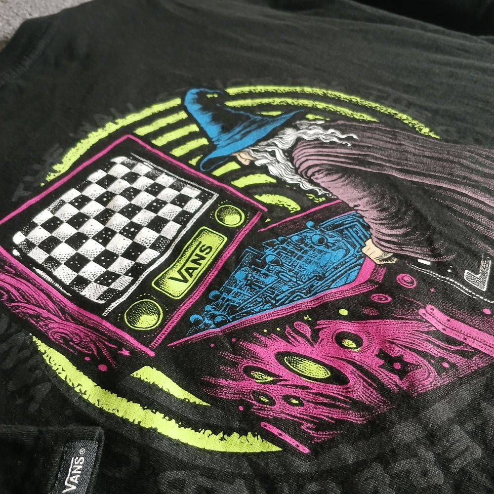 Vans Black Graphic T Shirt Men’s XXL Classic Fit